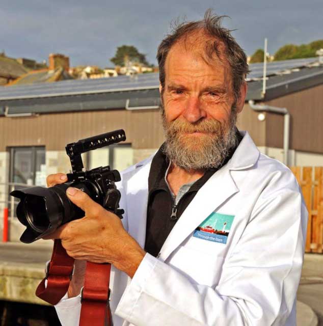 Author with camera